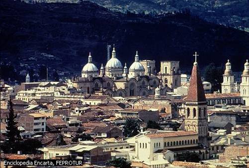 Vista de la ciudad de Cuenca, Ecuador